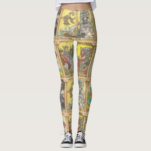 Leggings van Antiek tarot Kaart - Koel (Voorkant)
