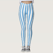 Leggings van Argentijnse stripes (Voorkant)