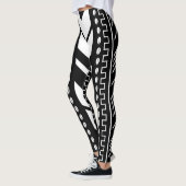 Leggings van bedrukt Afrikaanse modderdoek (Links)