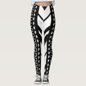 Leggings van bedrukt Afrikaanse modderdoek (Voorkant)