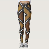 Leggings van bedrukt Afrikaanse modderdoek (Voorkant)