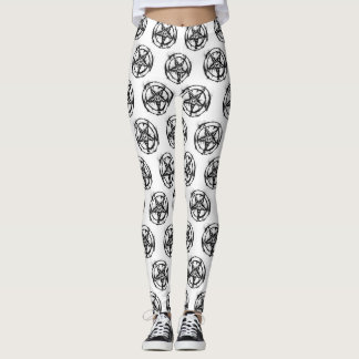 Leggings van Black Satanic Pentagram