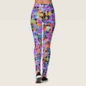 Leggings van Black Violet en Waterverf Yoga Pants (Achterkant)