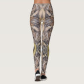 Leggings van bladstrooisel (Achterkant)