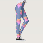 Leggings van blauwe veenbloemige komkommers (Rechts)