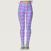 Leggings van blauwhelmen (Voorkant)