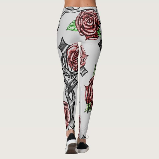 Leggings van bloed en Rozen (Achterkant)