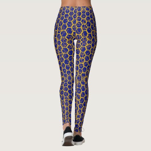 Leggings van Blue Honeycomb (Achterkant)