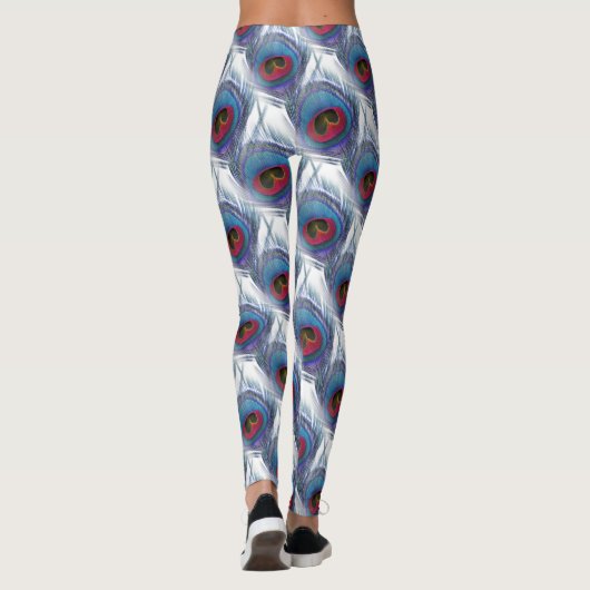 Leggings van Blue Peacock Feathers (Achterkant)