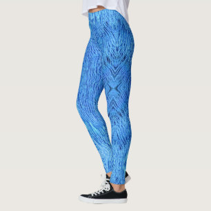 Leggings van Blue Peacock Feathers