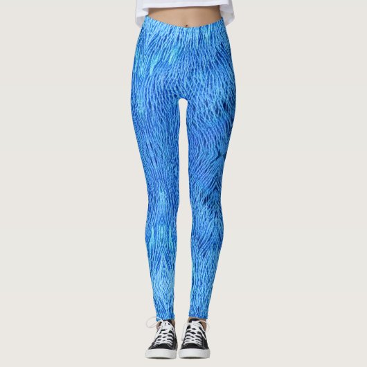 Leggings van Blue Peacock Feathers (Voorkant)
