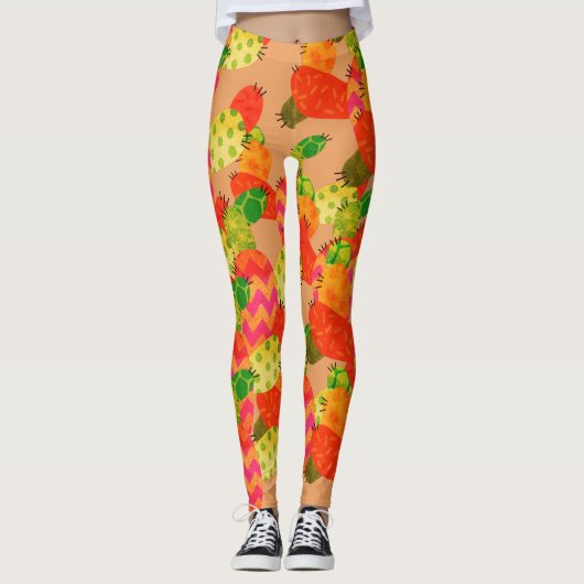 Leggings van Bright Cactus (Voorkant)
