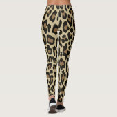 Leggings van bruine luipaardecheetah (Achterkant)