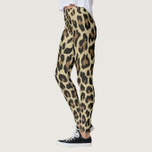 Leggings van bruine luipaardecheetah (Links)