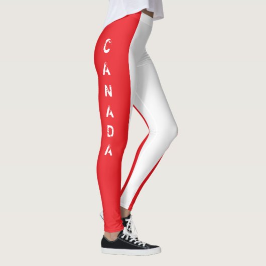 Leggings van Canada Flag Red en White (Rechts)