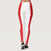 Leggings van Canada Flag Red en White (Achterkant)