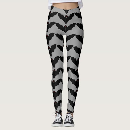 Leggings van Creepy Halloween Vampire Bat (Voorkant)