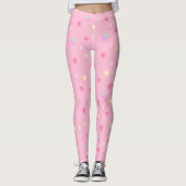 Leggings van Cute Pink-aardbei (Voorkant)