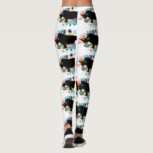 Leggings van de abstracte Rijn (Achterkant)