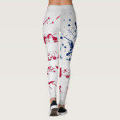 Leggings van de Amerikaanse patriottisme-vlag (Achterkant)