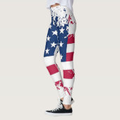 Leggings van de Amerikaanse patriottisme-vlag (Links)