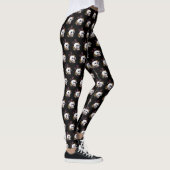 Leggings van de bloem en de schedel (Rechts)