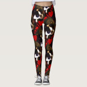 Leggings van de Boston Terrier-hondenkunst van val (Voorkant)