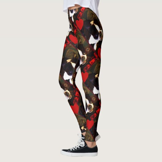 Leggings van de Boston Terrier-hondenkunst van val (Links)