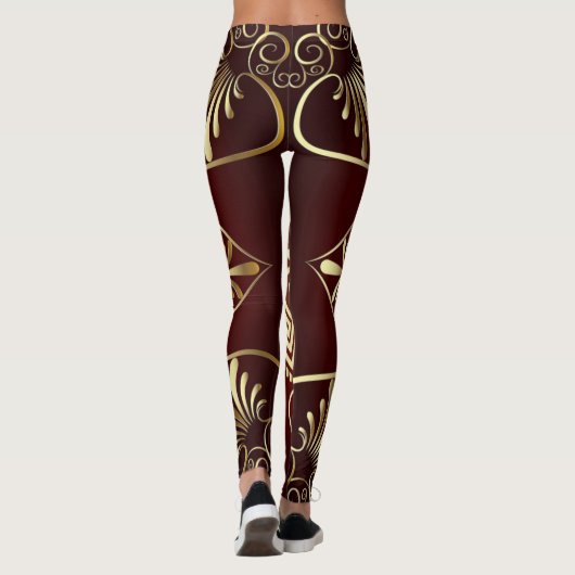 Leggings van de Bourgogne (Achterkant)