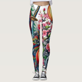 Leggings van de Chinese draak