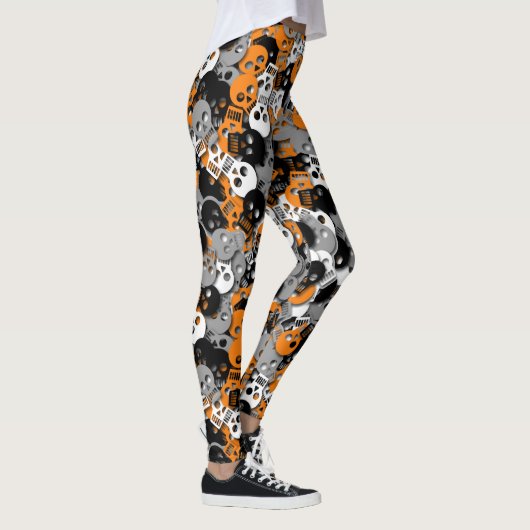 Leggings van de Confetti van de schedel - Meervoud (Rechts)