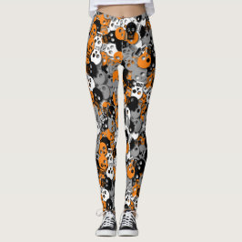 Leggings van de Confetti van de schedel - Meervoud
