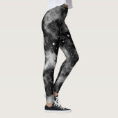 Leggings van de Cosmic Space Yoga, zwart en grijs (Rechts)
