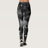 Leggings van de Cosmic Space Yoga, zwart en grijs (Achterkant)