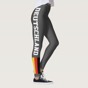 Leggings van de Duitse vlag voor sportfitness yoga