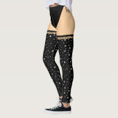 Leggings van de gestippelde illusie (Links)