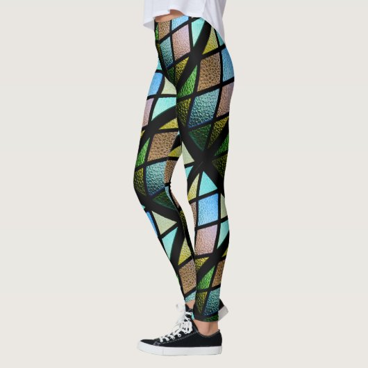 Leggings van de Glas - Geometrische patroonLegging (Links)