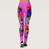 leggings van de Glitter Rainbow Splatter van 80 (Achterkant)