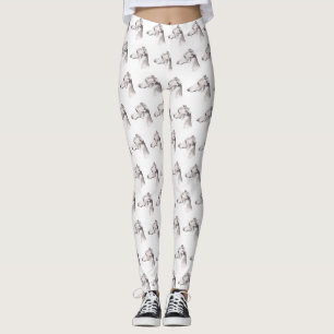 Leggings van de Greyhound Dog Art