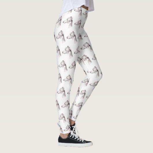 Leggings van de Greyhound Dog Art (Rechts)