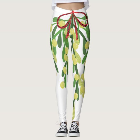 leggings van de griffier van de rode xmas (Voorkant)