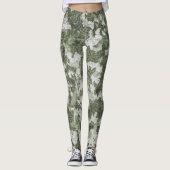 Leggings van de Groene Camouflage (Camo) (Voorkant)
