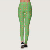 Leggings van de groene eilandpalm Tree Pineapple F (Achterkant)
