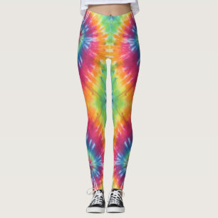 Leggings van de hete-kleurstofregenboogwervelkolom