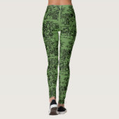 Leggings van de kringloop (zwart) (Achterkant)