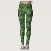 Leggings van de kringloop (zwart) (Voorkant)