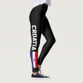 Leggings van de Kroatische vlag voor sportfitness (Rechts)