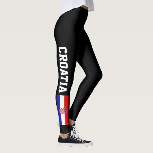 Leggings van de Kroatische vlag voor sportfitness (Rechts)