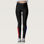 Leggings van de Kroatische vlag voor sportfitness (Voorkant)