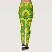 Leggings van de Lemon-Limoen Tropische Rope (Achterkant)
